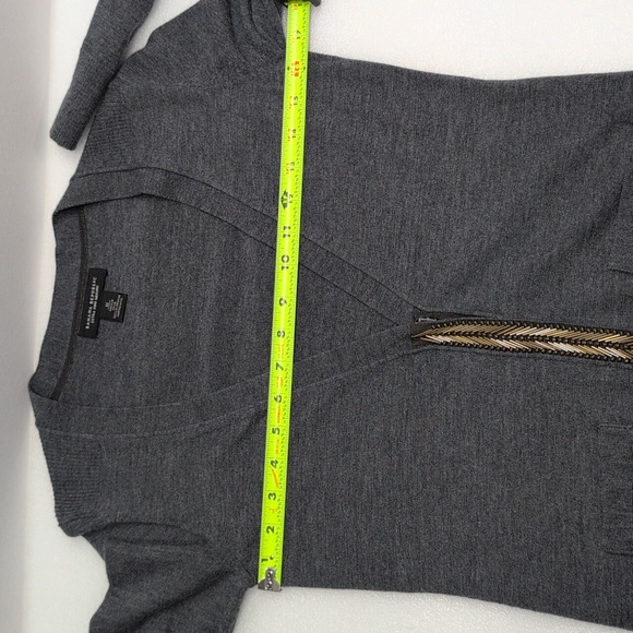 Banana Republic Extra Fine Merino Cardigan Gray Size Medium - Picture 10 of 12